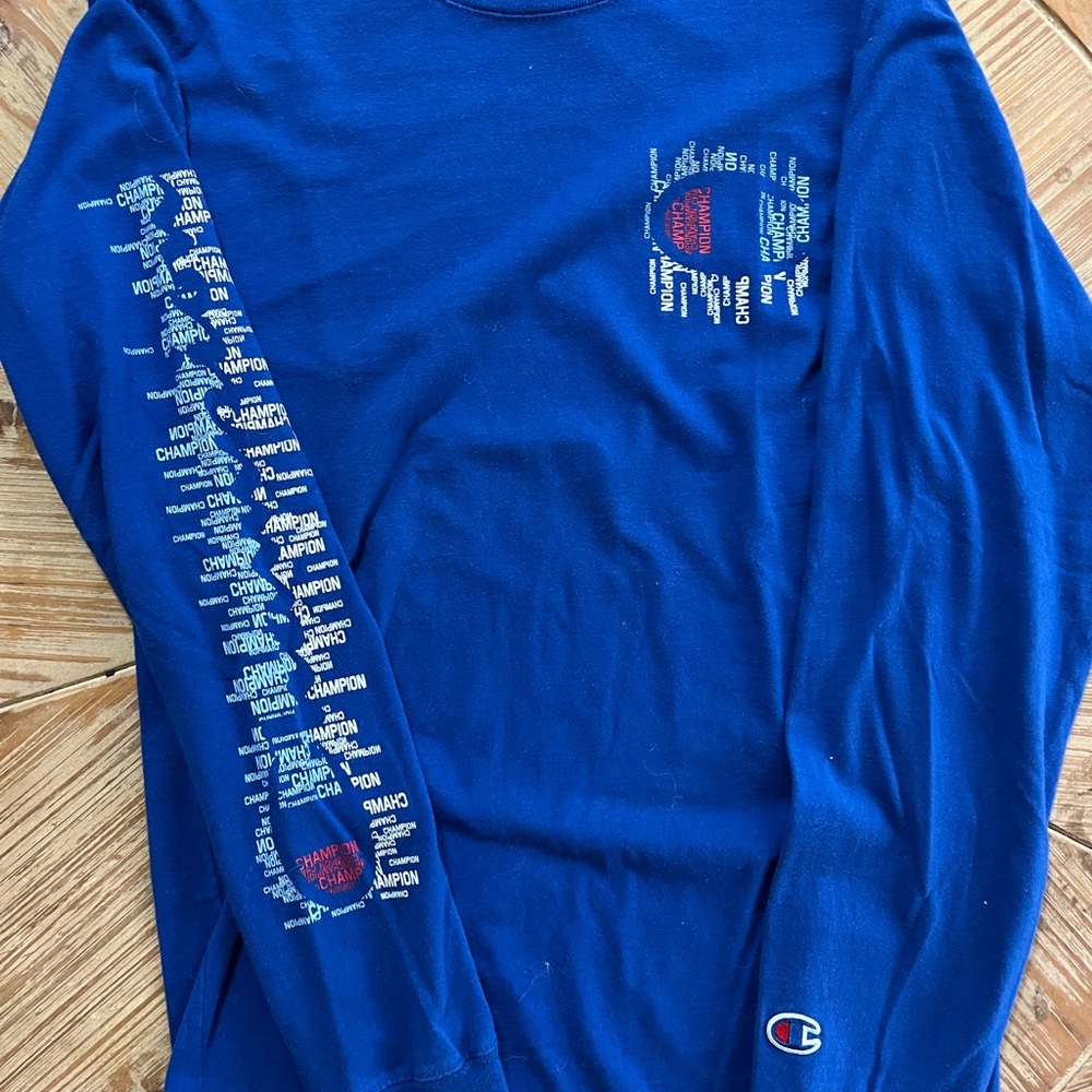 Champion Royal Blue Graphic Long Sleeve Tee